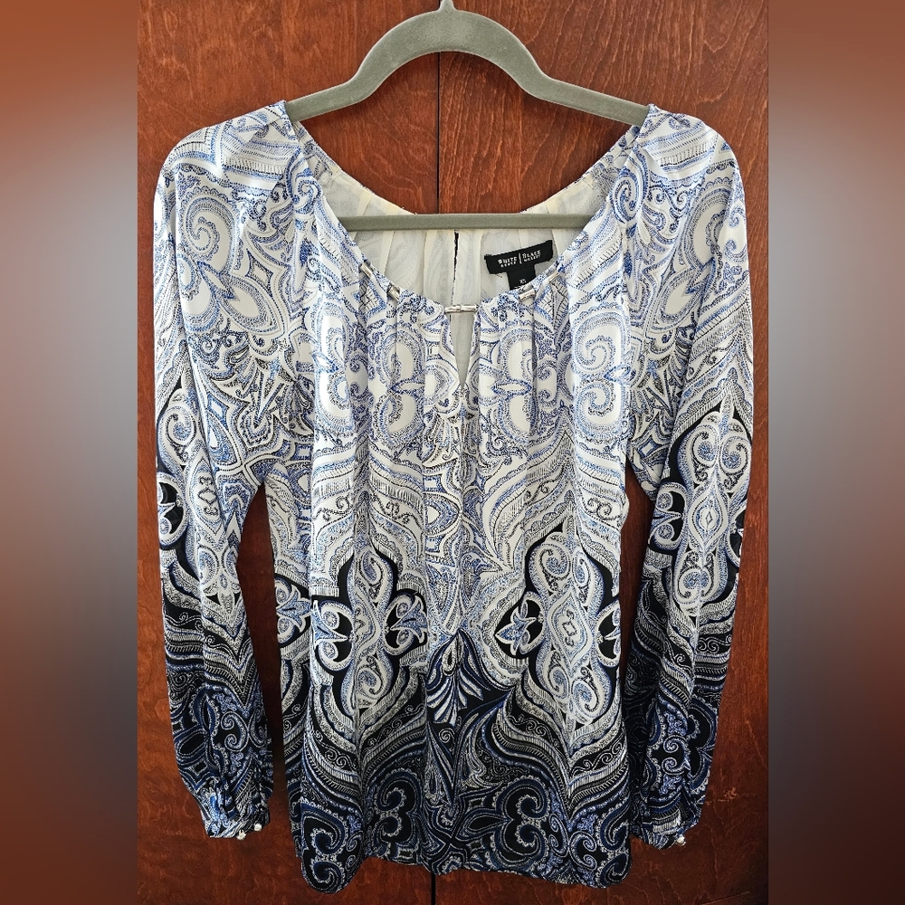 White House Black Market silky blouse